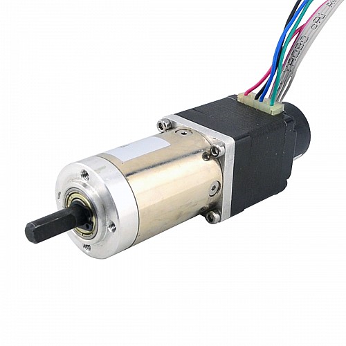 Nema 11 Closed-loop Geared Stepper L=31mm Gear Raio 100:1 Encoder 300PPR - 11HS12-0674D-PG100-E22-300 | StepperOnline AU