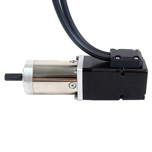 Nema 11 Closed-loop Geared Stepper L=32mm Gear Raio 100:1 Encoder 1000PPR(4000CPR) - 11HS12-1004D-E1000-PG100 | StepperOnline AU