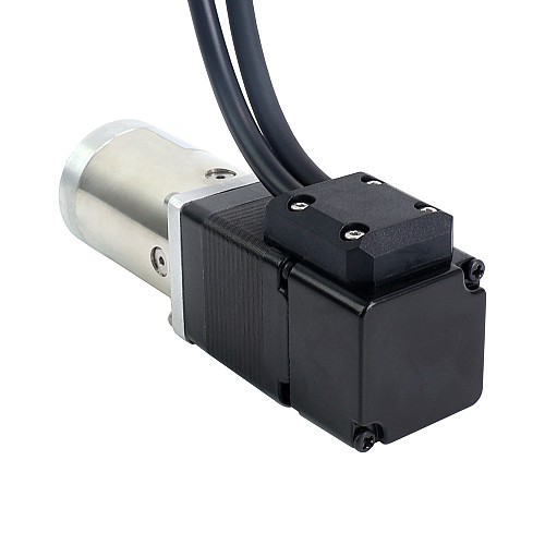 Nema 11 Closed-loop Geared Stepper L=32mm Gear Raio 100:1 Encoder 1000PPR(4000CPR) - 11HS12-1004D-E1000-PG100 | StepperOnline AU