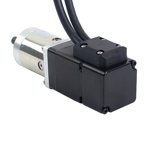 Nema 11 Closed-loop Geared Stepper L=32mm Gear Raio 27:1 Encoder 1000PPR(4000CPR) - 11HS12-1004D-E1000-PG27 | StepperOnline AU