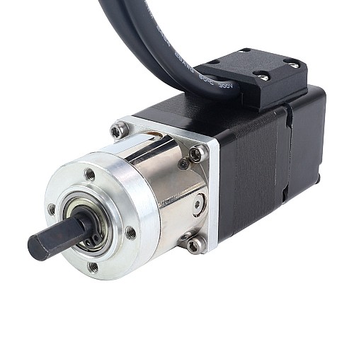 Nema 11 Closed-loop Geared Stepper L=32mm Gear Raio 5:1 Encoder 1000PPR(4000CPR) - 11HS12-1004D-E1000-PG5 | StepperOnline AU