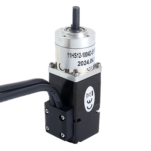 Nema 11 Closed-loop Geared Stepper L=32mm Gear Raio 5:1 Encoder 1000PPR(4000CPR) - 11HS12-1004D-E1000-PG5 | StepperOnline AU