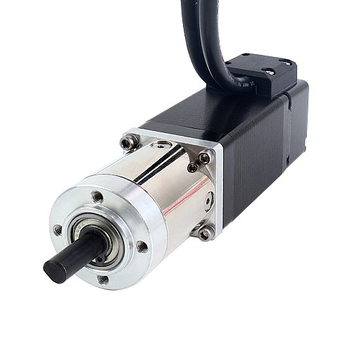 Nema 11 Closed-loop Geared Stepper L=51mm Gear Raio 14:1 Encoder 1000PPR(4000CPR) - 11HS20-1004D-E1000-PG14 | StepperOnline AU
