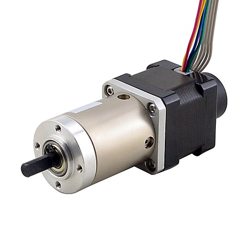 Nema 14 Closed-loop Geared Stepper L=34mm Gear Raio 51:1 Encoder 300PPR - 14HS13-0804D-PG51-E22-300 | StepperOnline AU