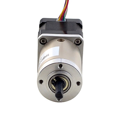 Nema 14 Closed-loop Geared Stepper L=34mm Gear Raio 51:1 Encoder 300PPR - 14HS13-0804D-PG51-E22-300 | StepperOnline AU