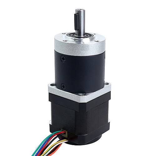 Nema 17 Stepper Motor with Gearbox Gear Ratio 50:1 & Magnetic Encoder 1000PPR(4000CPR) - 17HS15-1684D-HG50-AR4 | StepperOnline AU