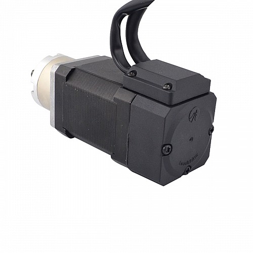 Nema 17 Closed-loop Geared Stepper L=60mm Gear Raio 5:1 Encoder 1000PPR(4000CPR) - 17HS24-2104D-PG5-E1000 | StepperOnline AU