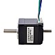 Dual Shaft Nema 11 Bipolar 1.8deg 7Ncm(9.91oz.in) 0.67A  28x28x31.5mm 4 Wires - 11HS12-0674D | StepperOnline AU