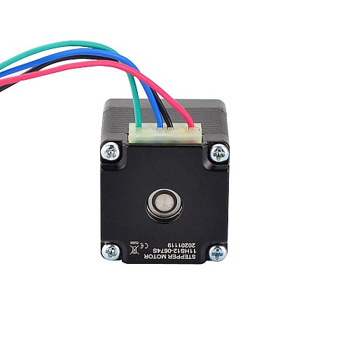 Nema 11 Bipolar 1.8deg 7Ncm(9.91oz.in) 0.67A 28x28x33mm 4 Wires - 11HS12-0674S | StepperOnline AU