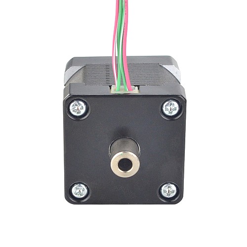 Dual Shaft Nema 14 Hollow Shaft Stepper Motor Bipolar 16Ncm(22.66oz.in) 1.25A 35x35x34.5mm - 14HS14-1254H | StepperOnline AU