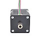 Dual Shaft Nema 14 Hollow Shaft Stepper Motor Bipolar 16Ncm(22.66oz.in) 1.25A 35x35x34.5mm - 14HS14-1254H | StepperOnline AU