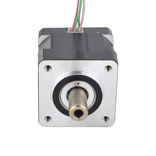 Dual Shaft Nema 14 Hollow Shaft Stepper Motor Bipolar 16Ncm(22.66oz.in) 1.25A 35x35x34.5mm - 14HS14-1254H | StepperOnline AU