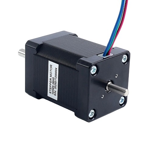 Dual Shaft Nema 14 Bipolar 1.8deg 40Ncm(56.64oz.in) 1.5A 35.2x35.2x52mm 4 Wires - 14HS20-1504D | StepperOnline AU