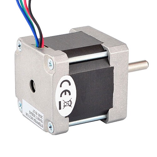 Nema 16 Bipolar 0.9deg 25Ncm(35.4oz.in) 0.3A 39x39x44mm 4 Wires - 16HM17-0304S | StepperOnline AU