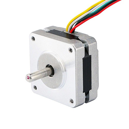 Nema 16 Unipolar 1.8deg 8Ncm(11.33oz.in) 0.5A 39x39x20mm 6 Wires - 16HS08-0506S | StepperOnline AU