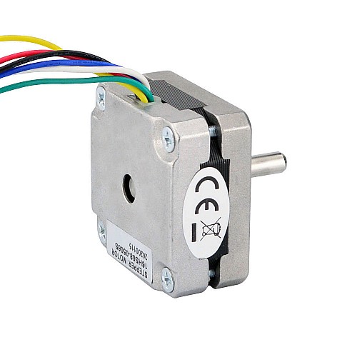 Nema 16 Unipolar 1.8deg 8Ncm(11.33oz.in) 0.5A 39x39x20mm 6 Wires - 16HS08-0506S | StepperOnline AU