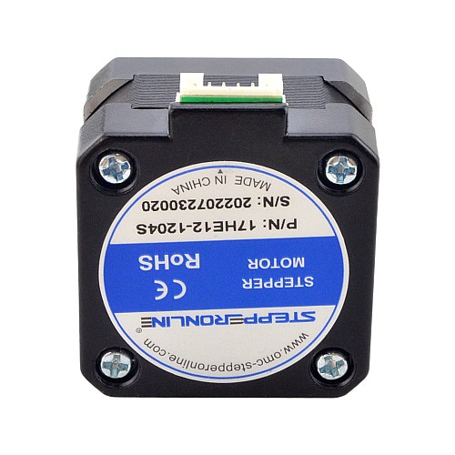 E Series Nema 17 Bipolar 26Ncm(36.82oz.in) 1.2A 42X42x30mm 4 Wires w/ 1m Cable & Connector - 17HE12-1204S | StepperOnline AU