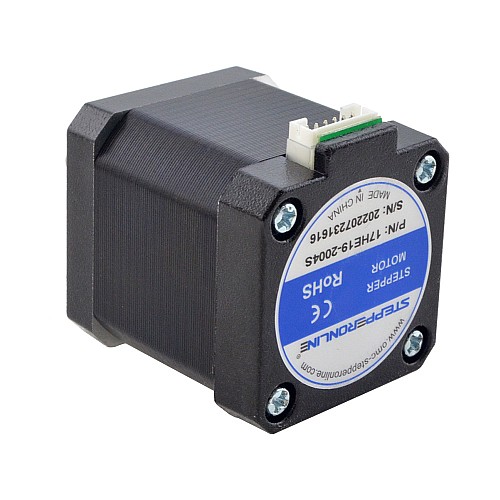 5pcs E Series Nema 17 Bipolar 55Ncm(77.88oz.in) 2A 42x42x48mm 4 Wires w/ 1m Cable & Connector - 5-17HE19-2004S | StepperOnline AU