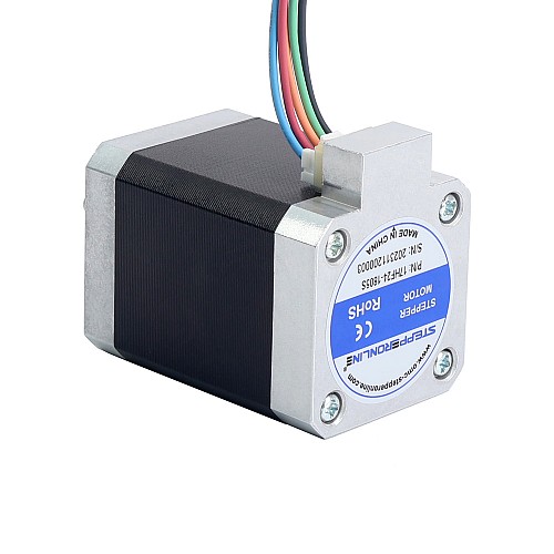 Nema 17 5-Phase Stepper Motor 0.5Nm(70.81oz.in) 1.8A  42x42x60mm 5 Wires - 17HF24-1805S | StepperOnline AU