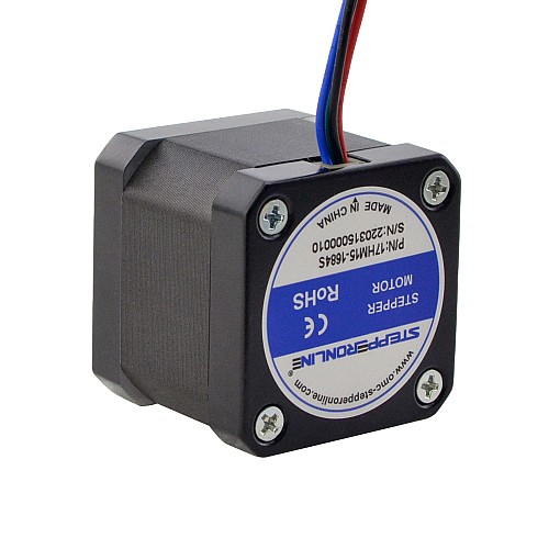 Nema 17 Bipolar 0.9deg 32Ncm(45.3oz.in) 1.68A 42x42x39mm 4 Wires - 17HM15-1684S | StepperOnline AU