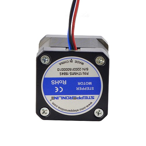 Nema 17 Bipolar 0.9deg 32Ncm(45.3oz.in) 1.68A 42x42x39mm 4 Wires - 17HM15-1684S | StepperOnline AU