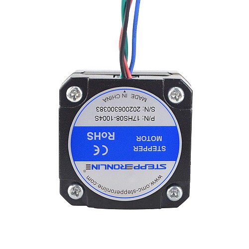 Nema 17 Bipolar Stepper Motor 1.8deg 16Ncm(22.66oz.in) 1A Extruder Motor 42x42x21.5mm 4 Wires - 17HS08-1004S | StepperOnline AU