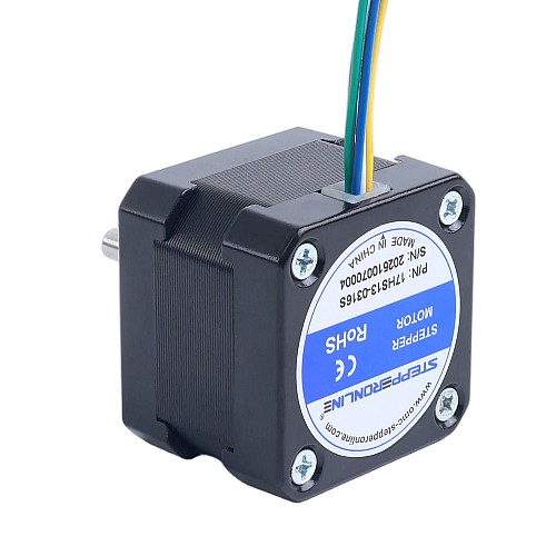 Nema 17 Unipolar 1.8deg 16Ncm(22.66oz.in) 0.31A 42x42x33mm 6 Wires - 17HS13-0316S | StepperOnline AU