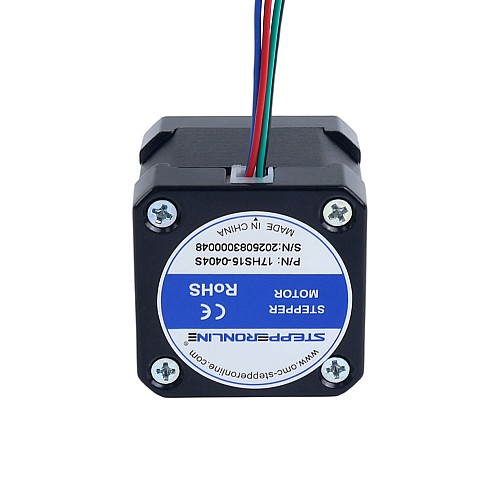 Nema 17 Bipolar 1.8deg 40Ncm(56.64oz.in) 0.4A 42x42x39mm 4 Wires - 17HS15-0404S | StepperOnline AU