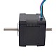 Dual Shaft Nema 17 Bipolar 45Ncm(63.74oz.in) 2A 42x42x40mm 4 Wires - 17HS16-2004D | StepperOnline AU