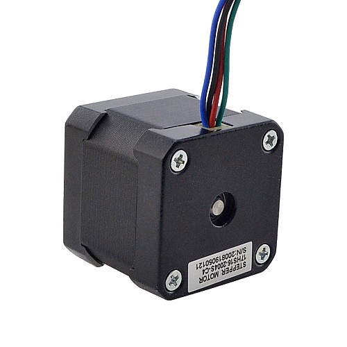 Nema 17 Bipolar 45Ncm(63.74oz.in) 2A 42x42x40mm 4 Wires w/ 1600mm(63) Cable - 17HS16-2004S-C4 | StepperOnline AU