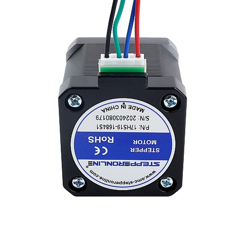Nema 17 Bipolar 1.8deg 45Ncm(63.74oz.in) 1.68A 42x42x48mm 4 Wires - 17HS19-1684S1 | StepperOnline AU