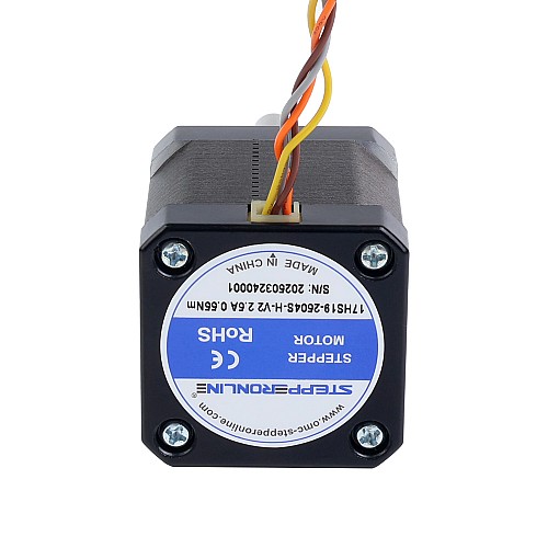Nema 17 High Temp Stepper Motor 55Ncm(77.93oz.in) 55mm Φ8mm Round Shaft Insulation Class H 180C - 17HS19-2504S-H-V2 | StepperOnline AU