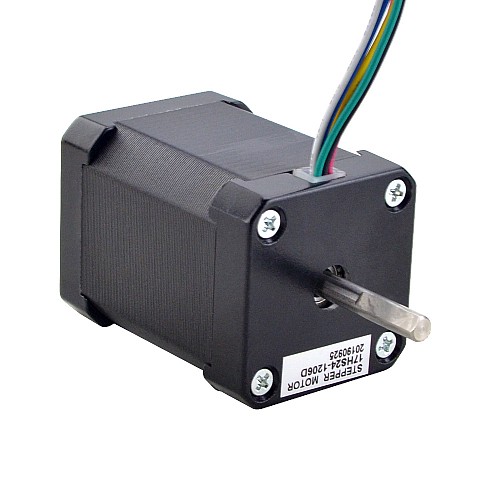Dual Shaft Nema 17 Bipolar 1.8deg 65Ncm(92oz.in) 1.2A 42x42x60mm 6 Wires - 17HS24-1206D | StepperOnline AU