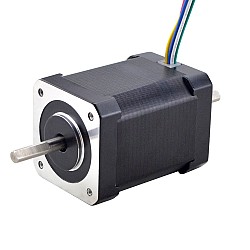 Dual Shaft Nema 17 Bipolar 1.8deg 65Ncm(92oz.in) 1.2A 42x42x60mm 6 Wires