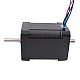Dual Shaft Nema 17 Bipolar 1.8deg 65Ncm(92oz.in) 2.1A 42x42x60mm 4 Wires - 17HS24-2104D | StepperOnline AU