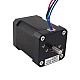 Dual Shaft Nema 17 Bipolar 1.8deg 65Ncm(92oz.in) 2.1A 42x42x60mm 4 Wires - 17HS24-2104D | StepperOnline AU