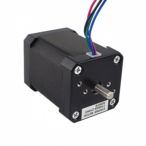 Dual Shaft Nema 17 Bipolar 1.8deg 65Ncm(92oz.in) 2.1A 42x42x60mm 4 Wires - 17HS24-2104D | StepperOnline AU