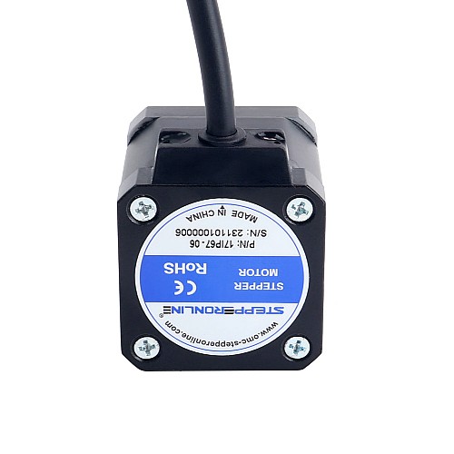 P Series IP67 Waterproof Nema 17 Stepper Motor 2.0A 0.59Nm(83.57oz.in) - 17IP67-06 | StepperOnline AU