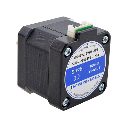 E Series Nema 17 Bipolar 0.9deg 30Ncm(42.48oz.in) 1.5A 42x42x38mm 4 Wires - 17ME15-1504S | StepperOnline AU