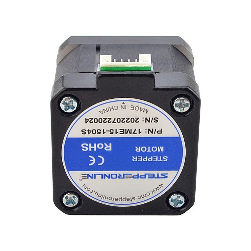 E Series Nema 17 Bipolar 0.9deg 30Ncm(42.48oz.in) 1.5A 42x42x38mm 4 Wires - 17ME15-1504S | StepperOnline AU