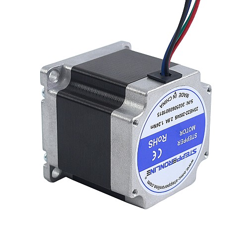 3pcs E Series Nema 23 Stepper Motor Bipolar 1.8deg 1.26Nm(178.4oz.in) 2.8A 57x57x56mm 4 Wires - 3-23HE22-2804S | StepperOnline AU
