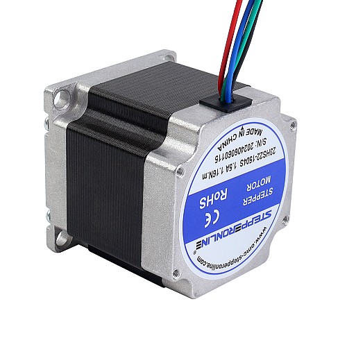 Nema 23 Bipolar 1.8deg 1.16Nm(164.3oz.in) 1.5A 57x57x56mm 4 Wires - 23HS22-1504S | StepperOnline AU