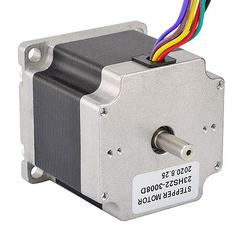 Dual Shaft Nema 23 Uni/Bipolar 1.8deg 1.26Nm(178.4oz.in) 3A 57x57x56mm 8 Wires - 23HS22-3008D | StepperOnline AU