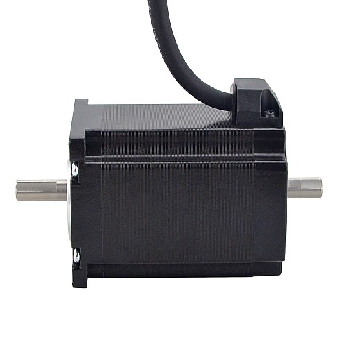 Nema 23 Stepper Motor 8mm Dual Shaft for Face Mask Machine & Respiratory Ventilator - 23HS30-2694D | StepperOnline AU
