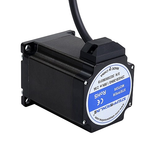 Nema 23 Bipolar 1.8deg 1.85Nm(261.98oz.in) 2.8A 57x57x76mm 4 Wires - 23HS30-2694S | StepperOnline AU
