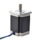 Nema 23 Stepper Motor 1.9Nm(269oz.in) with 9mm Shaft for NmRV30 Worm Gear Speed Reducer - 23HS30-2804S-RV | StepperOnline AU