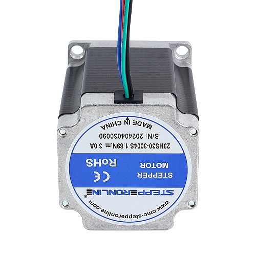 Nema 23 Bipolar 1.8deg 1.89Nm(267.65oz.in) 3A 57x57x76mm 4 Wires - 23HS30-3004S | StepperOnline AU