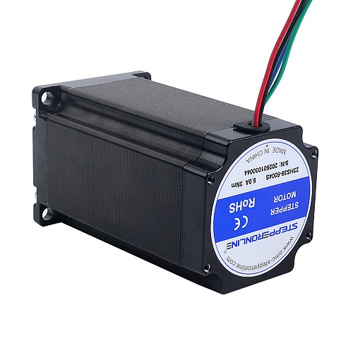 Nema 23 Stepper Motor Bipolar 1.8deg 3.00Nm(424.83oz.in) 5.0A 57x57x100mm 4 Wires - 23HS39-5004S | StepperOnline AU