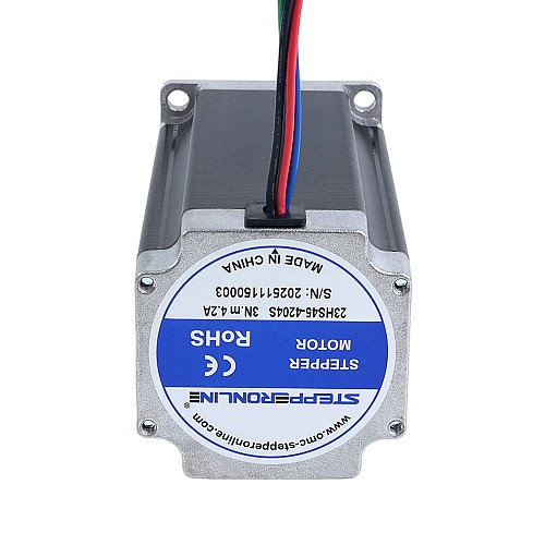 Nema 23 Bipolar 3Nm(425oz.in) 4.2A 57x57x113mm 4 Wires Stepper Motor CNC - 23HS45-4204S | StepperOnline AU