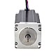 Nema 23 Stepper Motor 3Nm(425oz.in) with 9mm Shaft for NmRV30 Worm Gear Speed Reducer - 23HS45-4204S-RV | StepperOnline AU